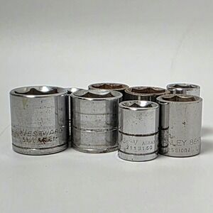 3/8 Drive 6 Point Shallow Sockets Assorted Sizes See Pics for Descriptions #0773